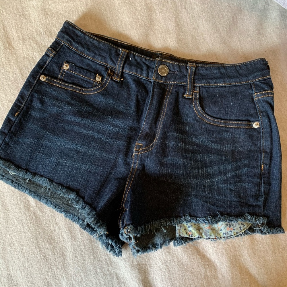 Aeropostale high rise denim shorts